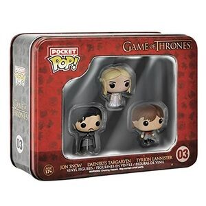 Funko Pocket Pop! Game of Thrones Figures Set - Jon Snow, Daenerys, and Tyrion